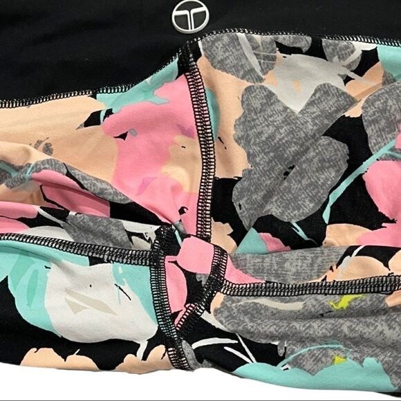 𝅺trina Turk Pop Floral Camo Leggings Sz M - Picture 11 of 12